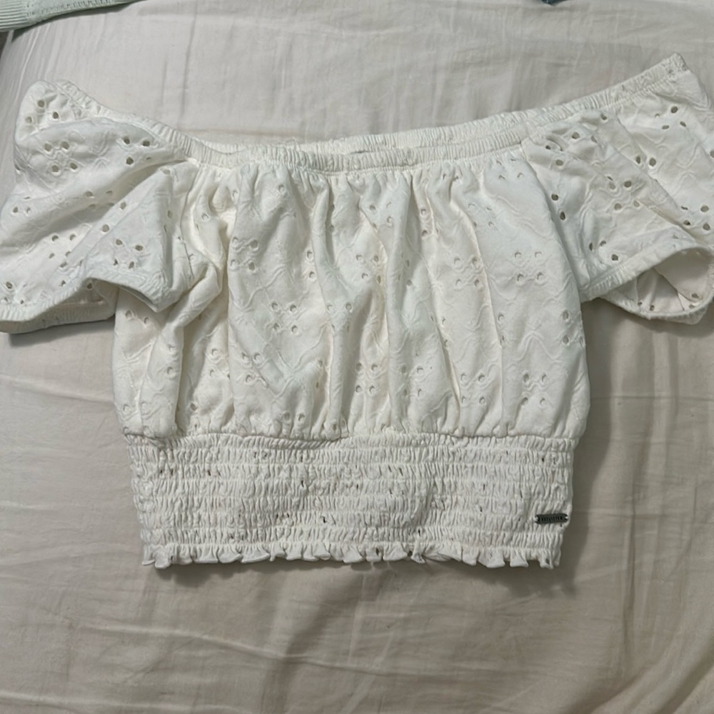 of the shoulder cute crop top